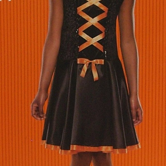 Stitch Witch Halloween Costume Sequins Size 4 to 6 - Picture 3 of 7